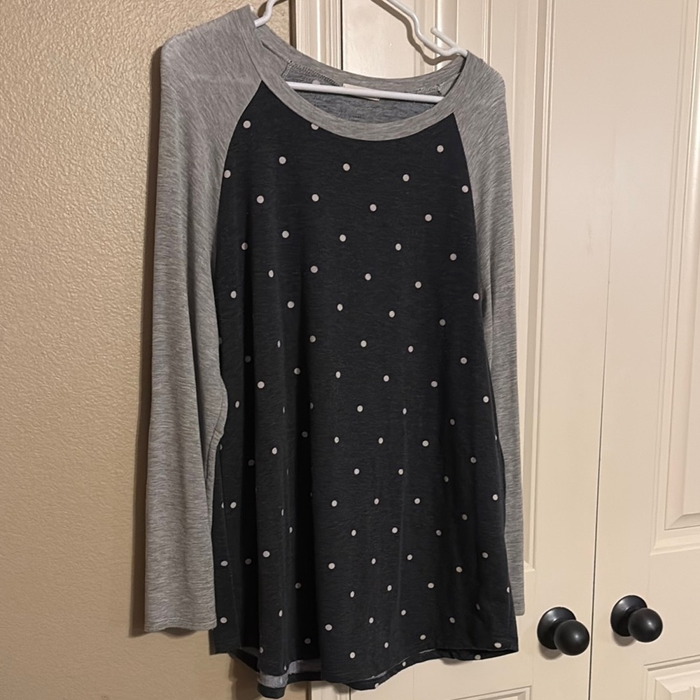 Viamor Gray Long Sleeve Shirt